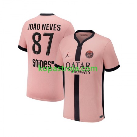 Billiga Fotbollströjor Paris Saint-Germain Joao Neves 87 Tredje tröja 2024/25 Kortärmad